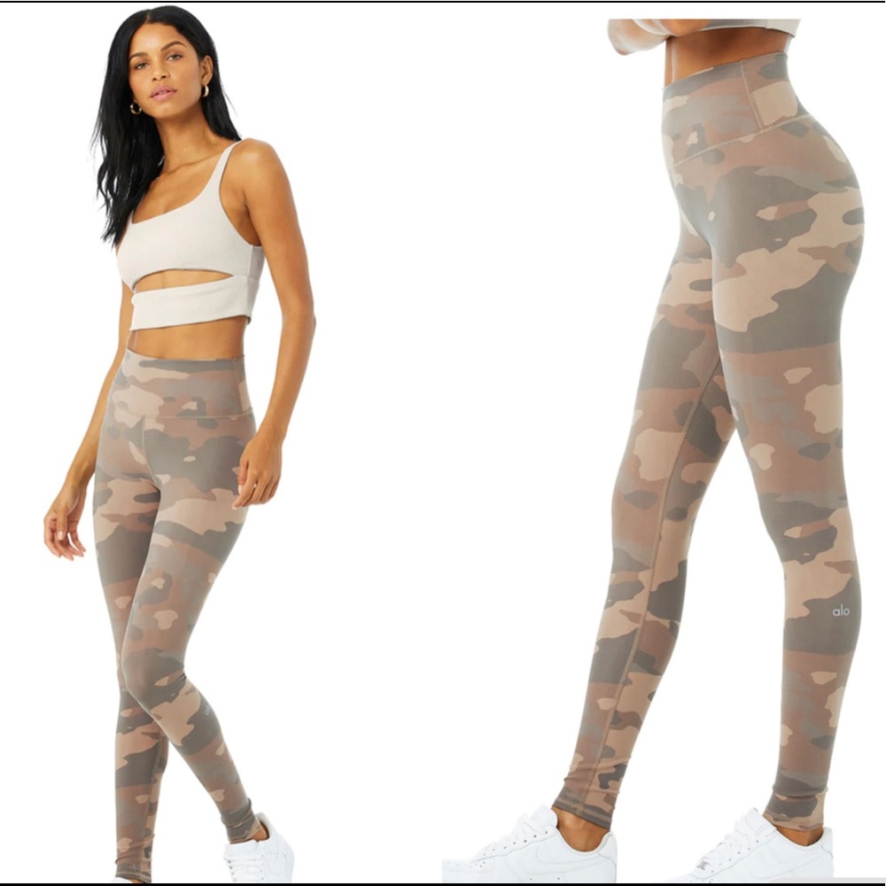 Alo High-Waist Camo Vapor Legging small